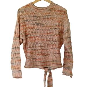 Target Universal Thread Women's Sweater  Crew Neck Tie-Back Pullover